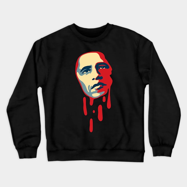 Obama Melting Crewneck Sweatshirt by isstgeschichte